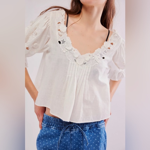 Free People Sophie Embroidered Top - Picture 5 of 7